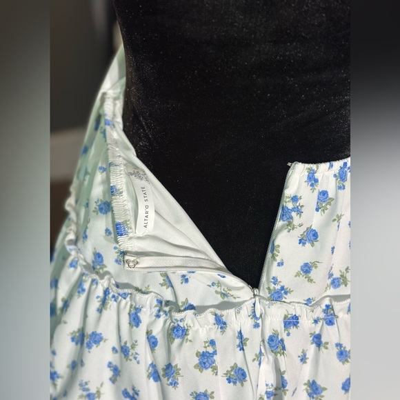 Altar’d State White and Blue Floral Dress - Picture 5 of 5